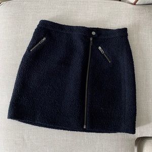 Joie Black Wool Boucle Mini Skirt